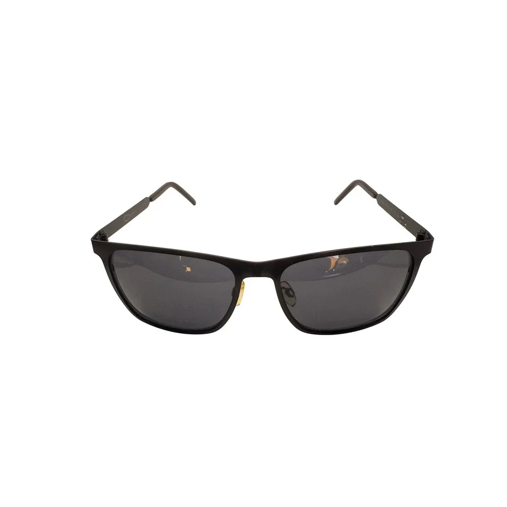 Oscar de la Renta Matte Black Rectangular Metal Sunglasses OSS8012MCEN 002